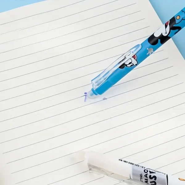 Lapiceros de Mickey Mouse con Tinta Borrable y Borrador Integrado