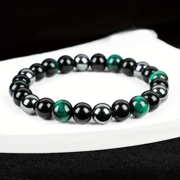 Pulsera de Protección con Cuentas de Piedras Naturales