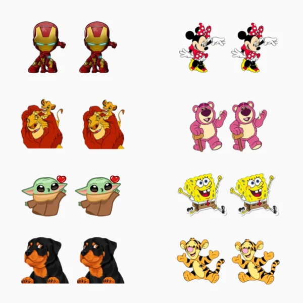 Aretes de Personajes Animados