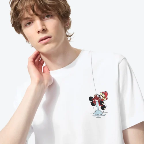 UT Archive Super Mario Graphic T-Shirt White 480930 | Camiseta Nintendo