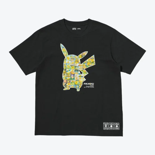 Pokémon UT Graphic T-Shirt Pikachu Black UNIQLO Polo Unisex Pokémon UT - Pikachu