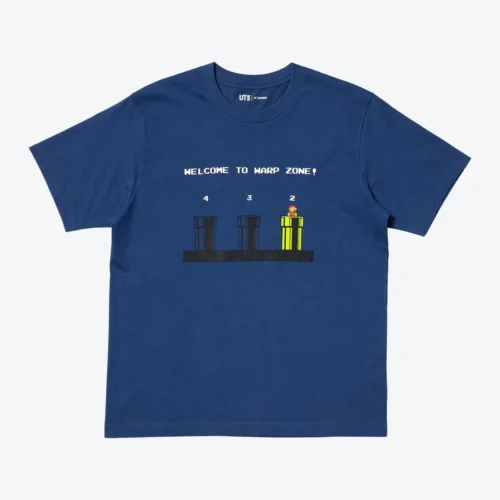 UT Archive Super Mario Graphic T-Shirt Blue 480927 | Camiseta Nintendo Polo Unisex UT Archive Super Mario - Warp Zone