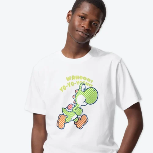 UT Archive Super Mario Graphic T-Shirt White 480928 | Camiseta Nintendo 4 Polo Unisex UT Archive Super Mario - Yoshi