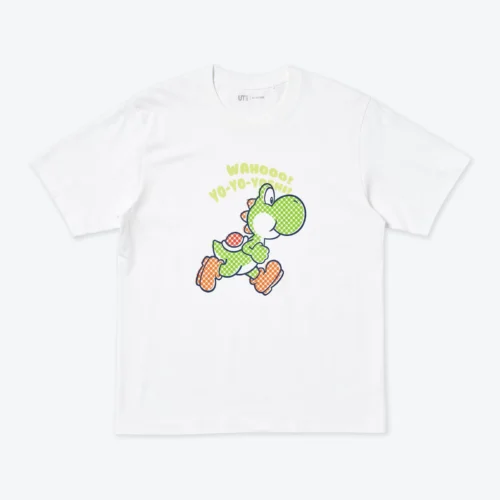 UT Archive Super Mario Graphic T-Shirt White 480928 | Camiseta Nintendo Polo Unisex UT Archive Super Mario - Yoshi